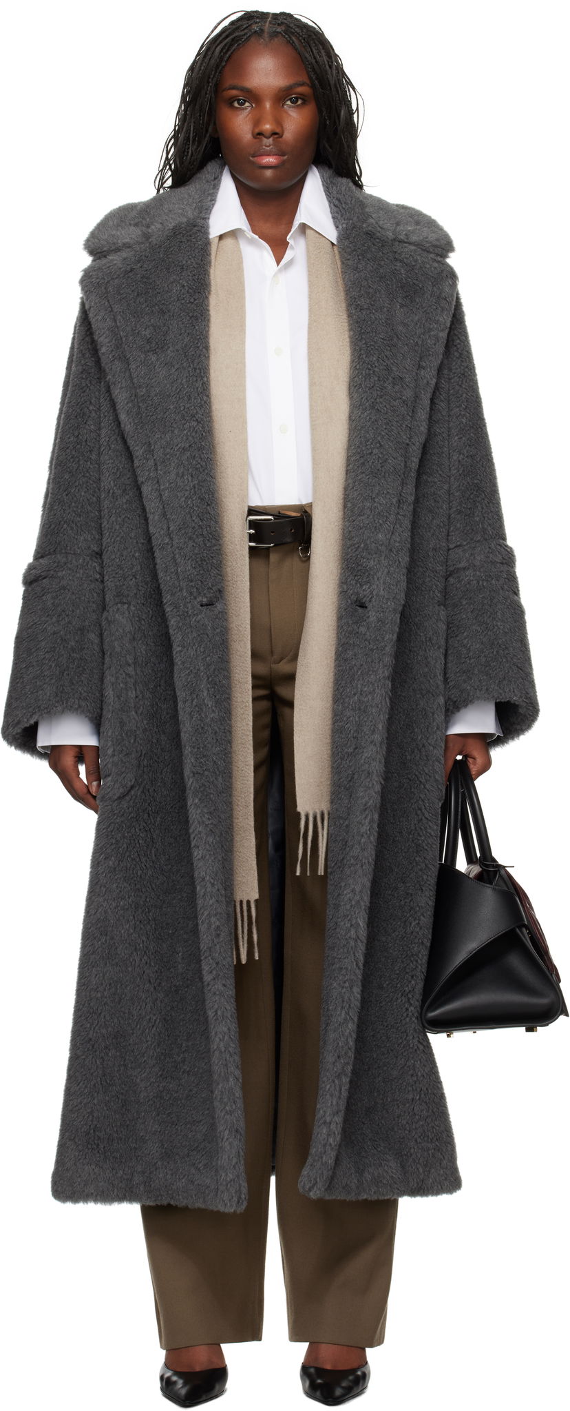 Frakker Max Mara Max Mara Kadiak Teddy Coat Grå | 2421016313600 MM10502