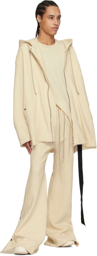 Sweatshirt Rick Owens Rick Owens DRKSHDW Peter Zipped Hoodie Beige | DU01E3289 FN, 4