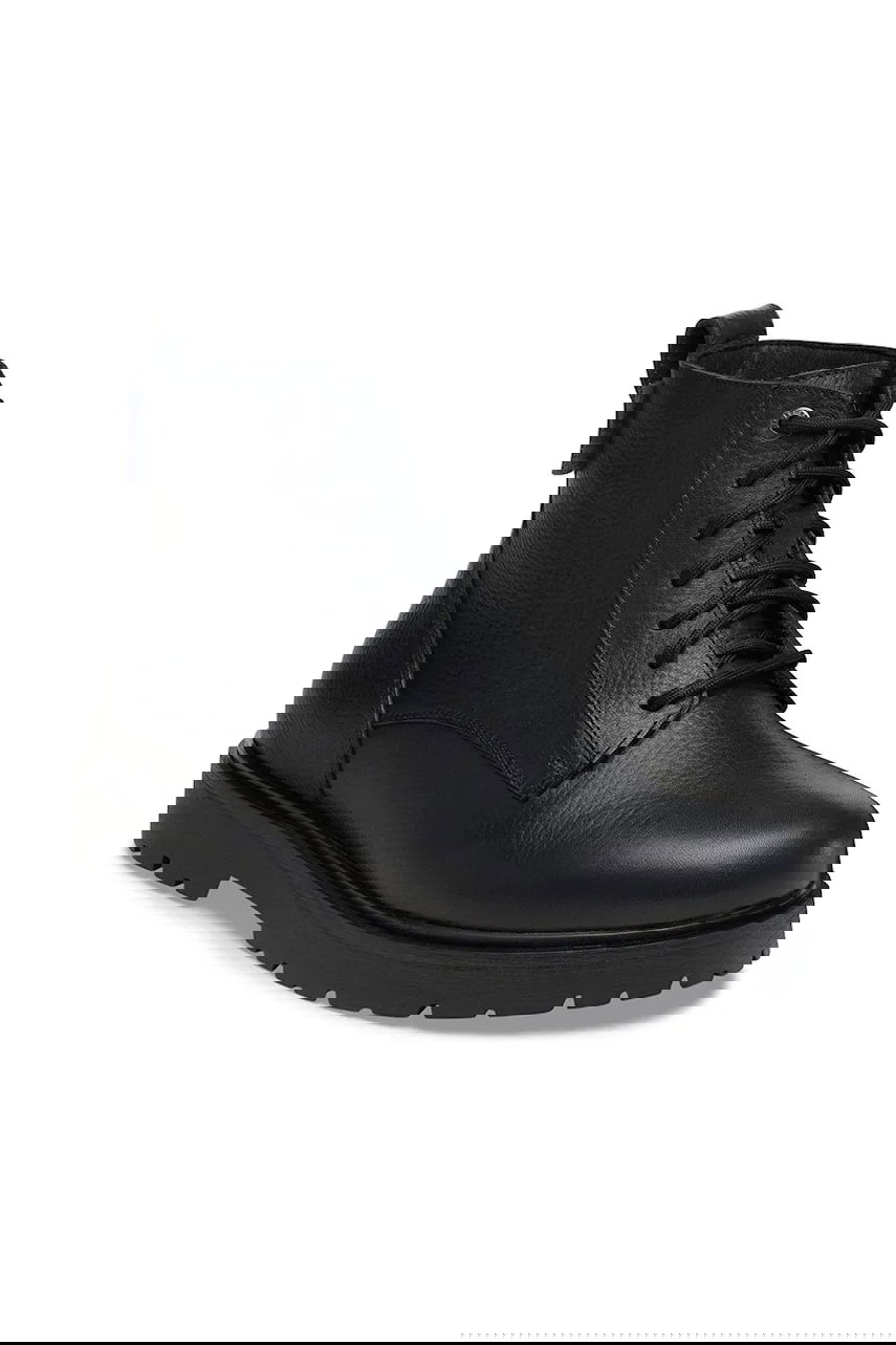 Tøj og tilbehør Birkenstock Birkenstock Highwood Lace Mid WP Leather Boots Sort | 1030942, 1