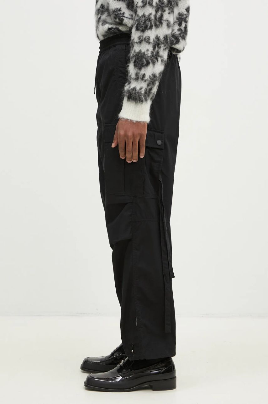 Cargo bukser Maharishi Asym Cargo Track Pants Sort | 5307.BLACK, 1