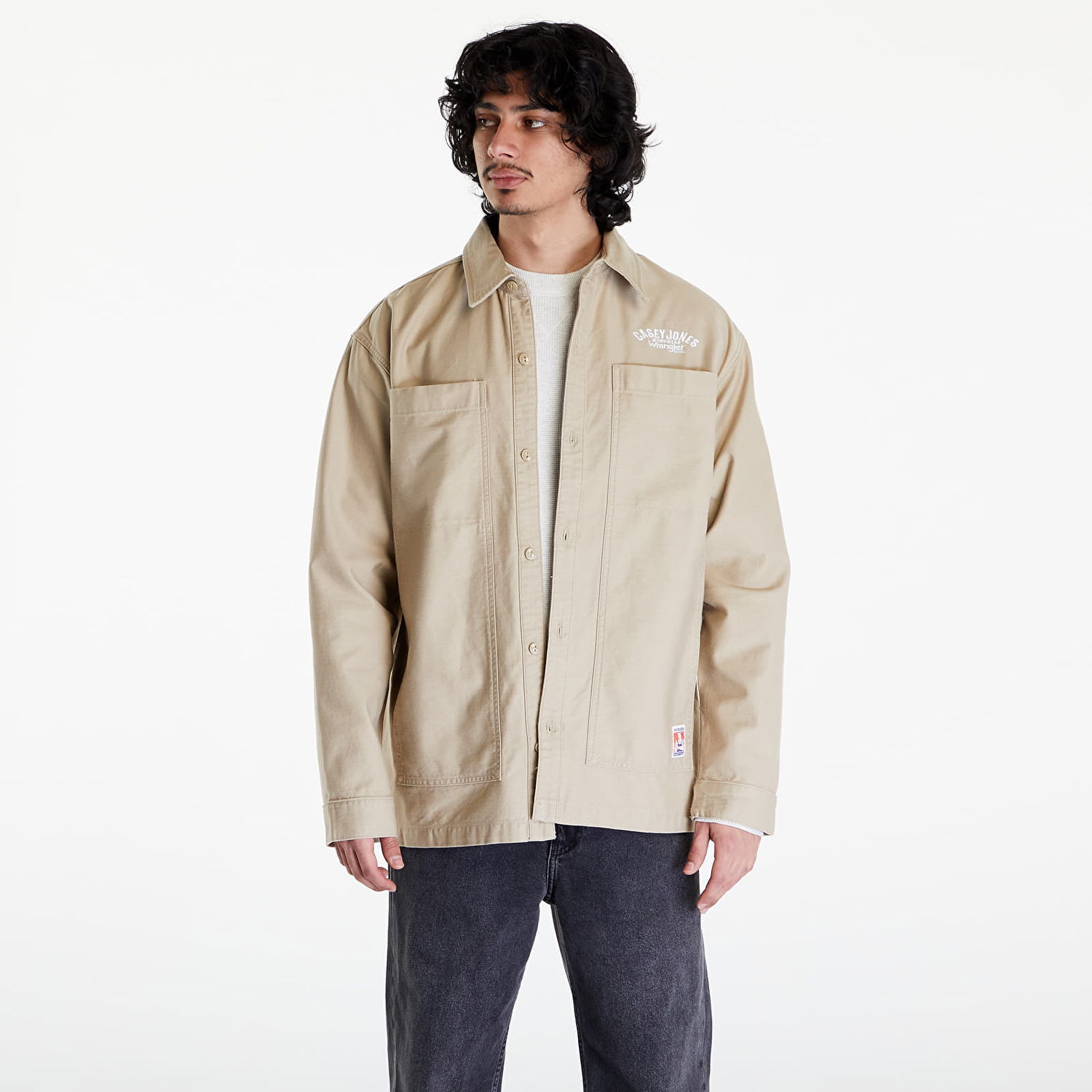 Jakke Wrangler Casey Jones Shacket Beige Beige | 112351194, 0