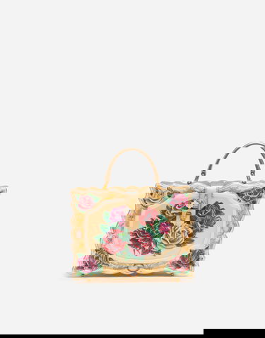 Håndtaske Dolce & Gabbana Dolce & Gabbana Dolce Box Bag Hand-painted Wood Flerfarvet | BB5970AZ3998L140, 0