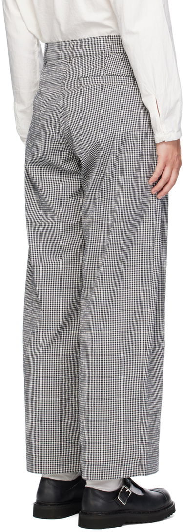 Bukser YMC YMC Peggy Gingham Check Trousers Blå | Q4WMI, 2