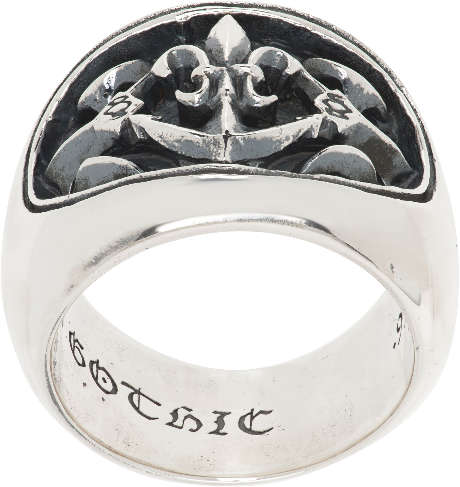 Ring Yohji Yamamoto YOHJI YAMAMOTO Lily-Anchor Ring Metalisk | HA-A92-920, 0