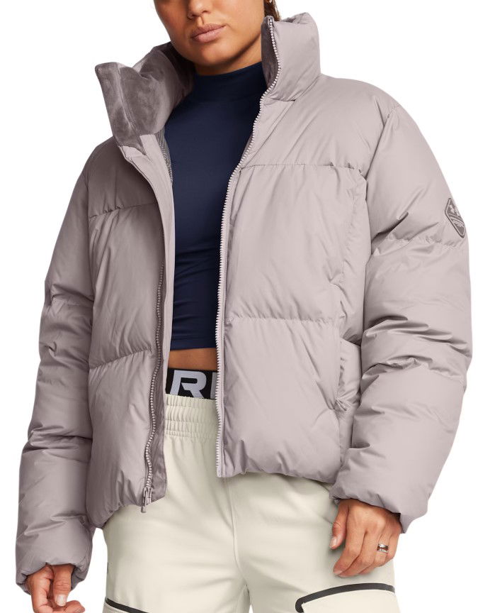 Puffer jakke Under Armour Under Armour Limitless Down Puffer Jacket Lilla | 1384648-015