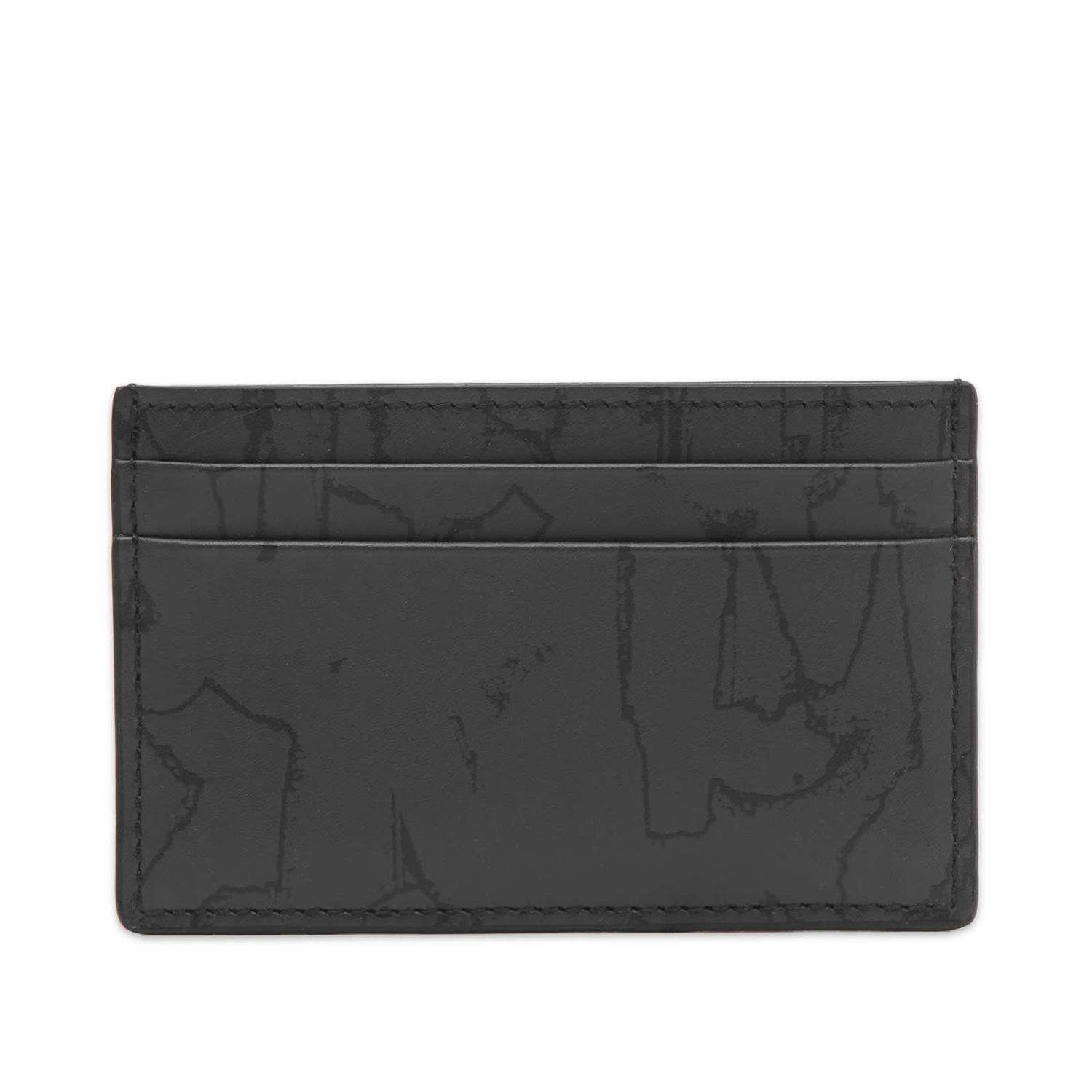 Tegnebog Alexander McQueen Graffiti Logo Card Holder Sort | 7362301AAQ4-1000, 0
