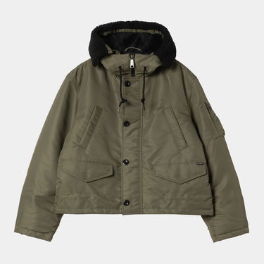 Parka Carhartt WIP Oltera Hooded Jacket with Sherpa Lined Hood Grøn | I035318_9, 0