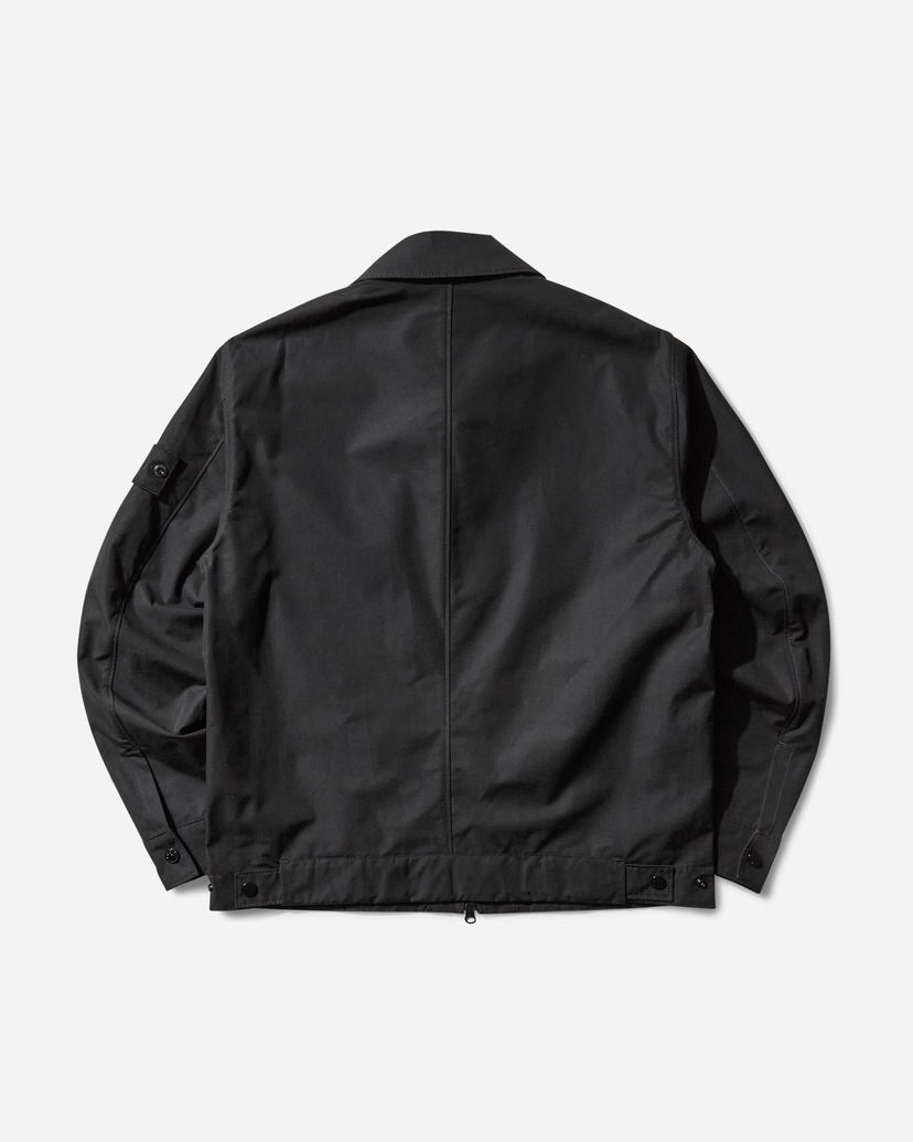 Skjorte Stone Island Ghost Cotton Canvas Overshirt Sort | K2S15-1200018-S00F1 V0029