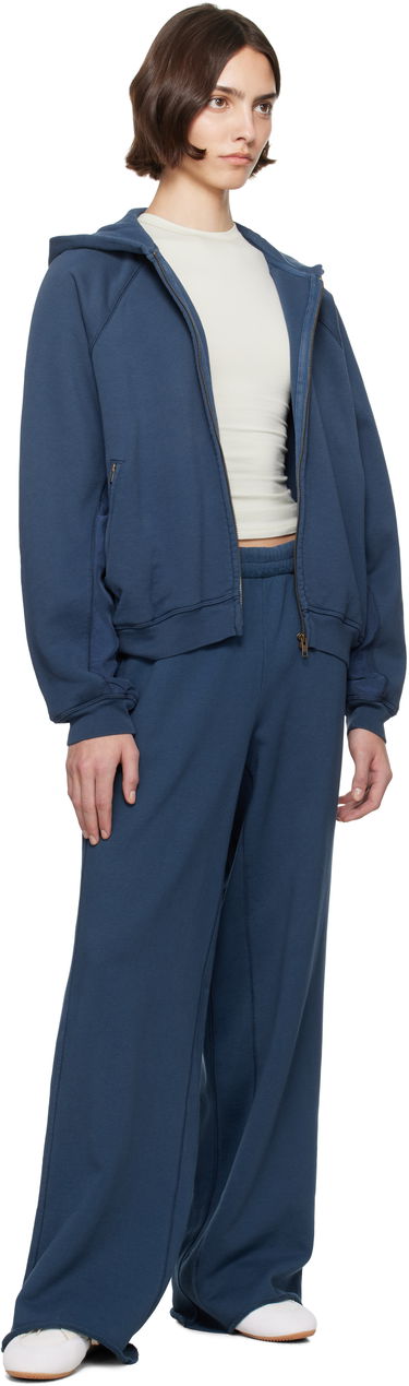 Sweatshirt SKIMS SKIMS French Terry Relaxed Zip Up Hoodie Blå | ZU-ZUP-7768W, 3