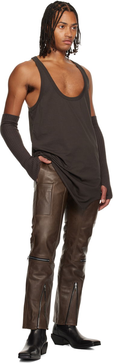 Tanktop Rick Owens Concordians Pony Tank Top Brun | RR02E1101 JA, 3