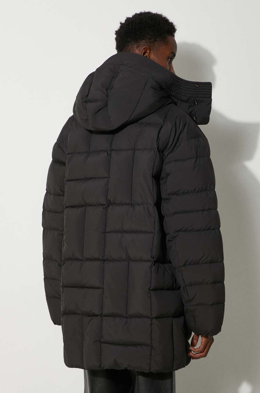 Parka KENZO Weave Mid-Length Winter Parka Sort | FE65OU3129NL.99, 1