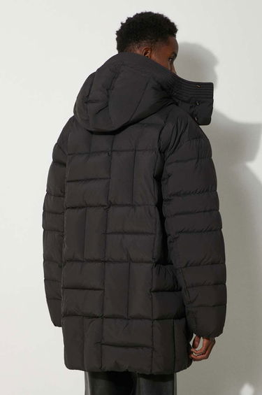 Parka KENZO Weave Mid-Length Winter Parka Sort | FE65OU3129NL.99, 1