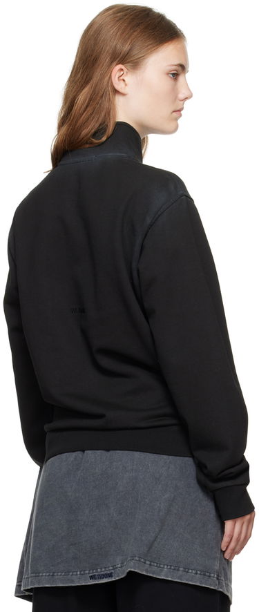 Sweatshirt We11done Embroidered-Logo Track Jacket Sort | WD-TJ2-24-815-U-BK, 2