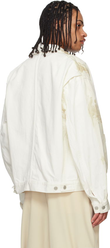 Bomberjakke Dries Van Noten Dries Van Noten Printed Jacket Beige | 251-020550-1556, 2