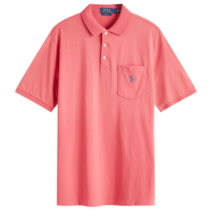 Polo skjorte Polo by Ralph Lauren Garment Dyed Polo Shirt Lyserød | 710941533003
