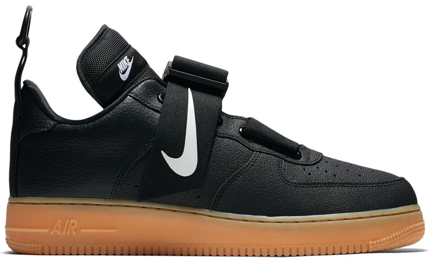 Sneakers og sko Nike Air Force 1 Utility Black Gum Sort | AO1531-002, 0