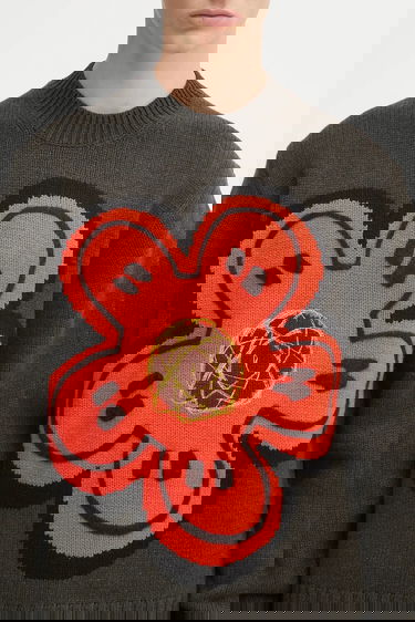 Sweater KENZO Kenzo RWS Futura Knit Jumper Grøn | FF65PU7413CK, 3