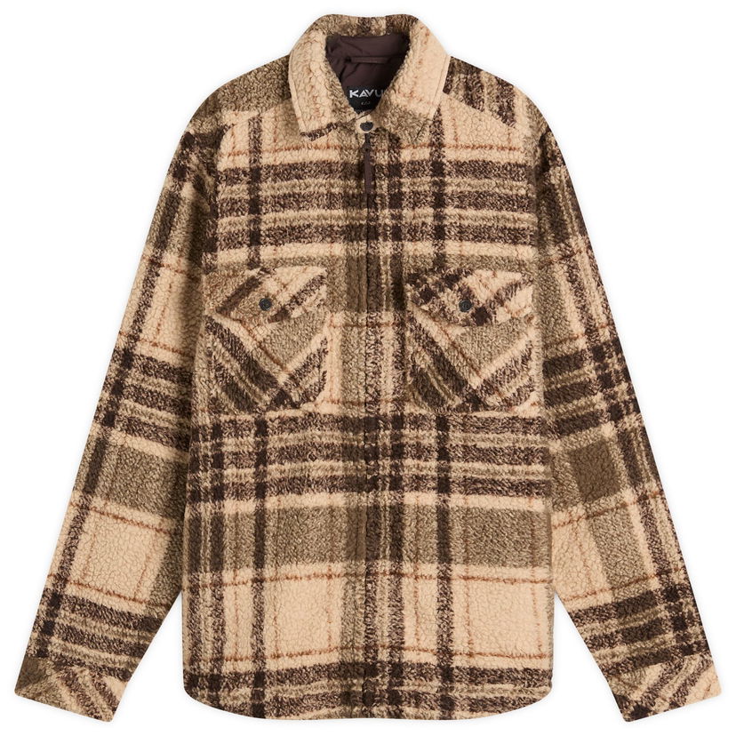 Skjorte KAVU McCord Creek Fleece Overshirt Brun | 5260-1055