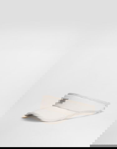 Kasketter og hatte Dolce & Gabbana Dolce & Gabbana Gabardine Visor Hvid | GH910AFUFL3W0802, 3