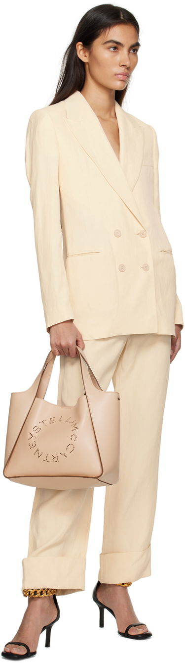 Bukser Stella McCartney Button Trousers Beige | 640049STA49, 3