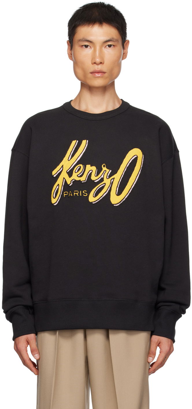 Sweatshirt KENZO Paris Archive Logo Sort | FD65SW0884MB, 0