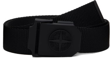 Bælter Stone Island Stone Island Nylon Tape Belt Sort | K2S15 9300003 S0071, 0