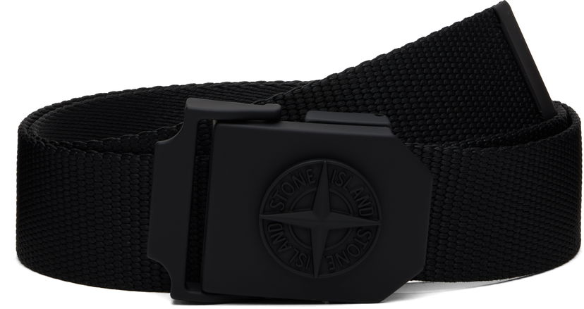 Bælter Stone Island Stone Island Nylon Tape Belt Sort | K2S15 9300003 S0071