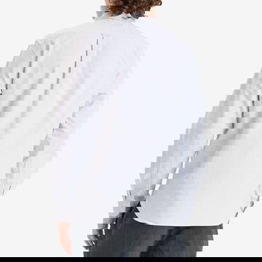 Skjorte BEAMS Beams Plus Button Down Candy Stripe Shirt, Size Medium Blå | 3811-0012-139-75, 3