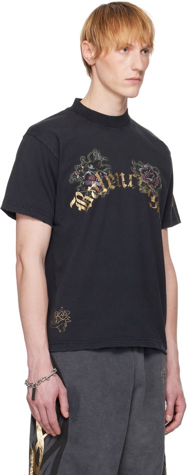 T-shirt Balenciaga Balenciaga Tacky Tattoo T-Shirt Sort | 809122TRVZ2, 1