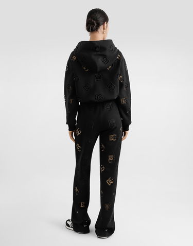 Joggingbukser Dolce & Gabbana Dolce & Gabbana Jersey Jogging Pants with DG Logo Sort | FTCYYZGDCTUN0000, 2
