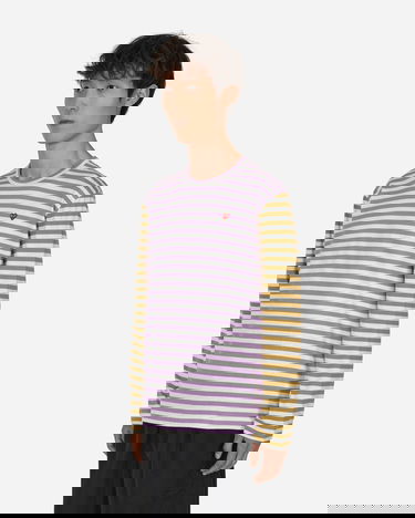 T-shirt Comme des Garçons Bi-Color Stripe T-Shirt Lilla | P1T318 4, 1