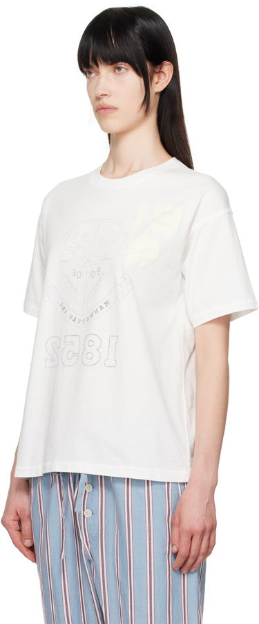 T-shirt Bode Bode Crest Reversible T-Shirt Hvid | MRS25CS059, 3