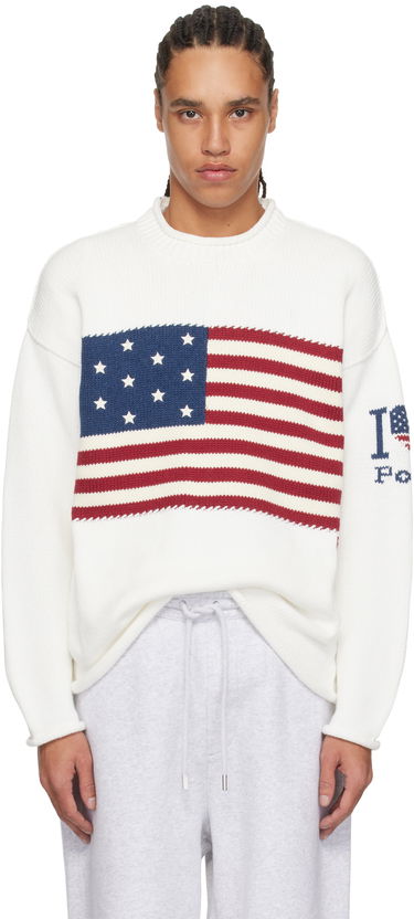 Sweater Polo by Ralph Lauren Ralph Lauren I Heart Polo Flag Sweater Hvid | 710962906001, 0
