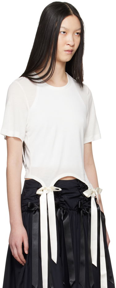 Cargo bukser Simone Rocha Simone Rocha Bow Tail T-Shirt Sort | 5223 0571, 4