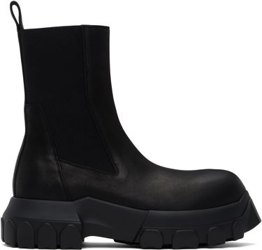 Sneakers og sko Rick Owens Rick Owens Hollywood Beatle Bozo Tractor Chelsea Boots Sort | RU01E5881 LWN, 0