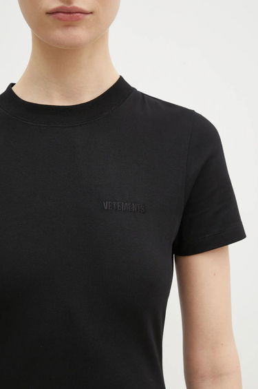Kjole VETEMENTS VETEMENTS Embroidered Logo Maxi Dress Sort | WA66DR710B, 3