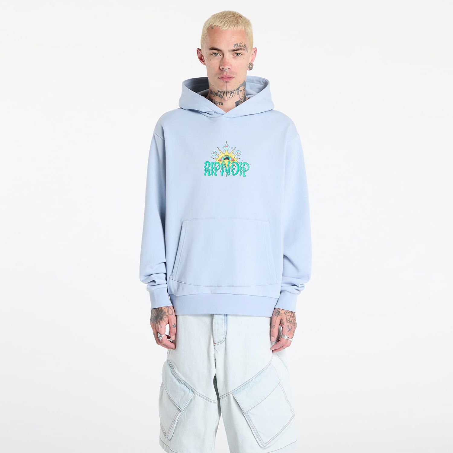 Sweatshirt RIPNDIP RIPNDIP Mind Games Hoodie Blå | RNDSUM25125, 0
