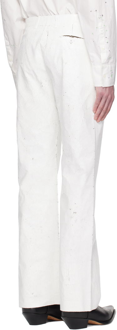 Bukser Maison Margiela MM6 Maison Margiela Painted Trousers Hvid | SH2KA0026 M35437, 2