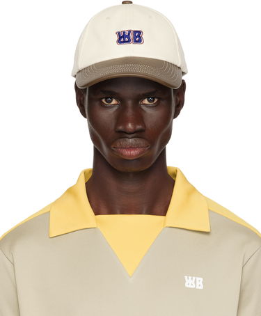 Kasket Wales Bonner Wales Bonner Original Baseball Cap Hvid | US25HA07-000 COTTON / TAN, 0