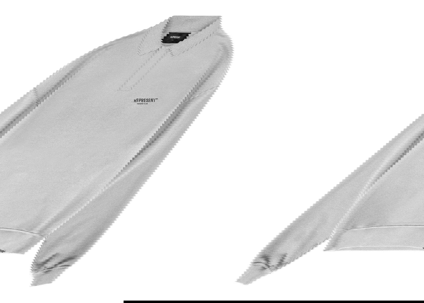 Sweater Represent Clo Represent Owners Club Long Sleeve Polo Sweater Ash Grey Grå | MS4024-302, 0