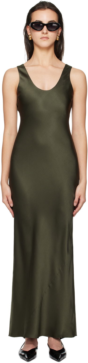 Kjole Anine Bing Camille Midi Dress Grøn | A-02-10544-GEE31, 0