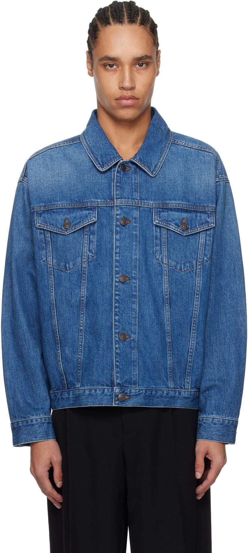 Jakke The Row The Row Seb Denim Jacket Blå | 906-W3809