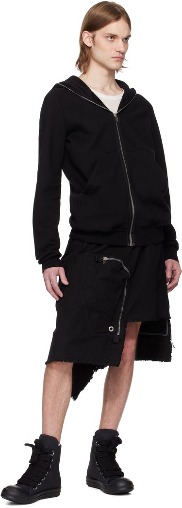 Sweatshirt Rick Owens Rick Owens DRKSHDW Hollywood Zip Hoodie Sort | DU01E3291 F, 3