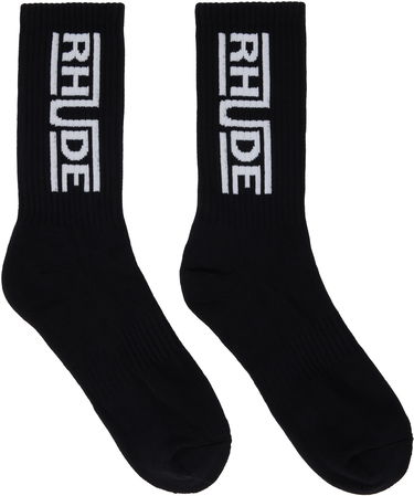 Sokker Rhude Rhude Champions Logo Socks Sort | RHPS25SO05117, 0