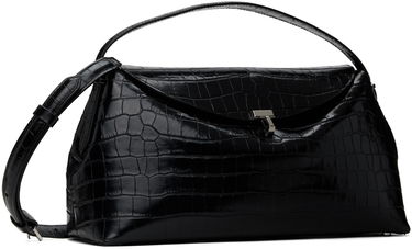 Håndtaske TOTEME Toteme T-Lock Croco Top Handle Bag Sort | 243-WAL961-LE0076, 1