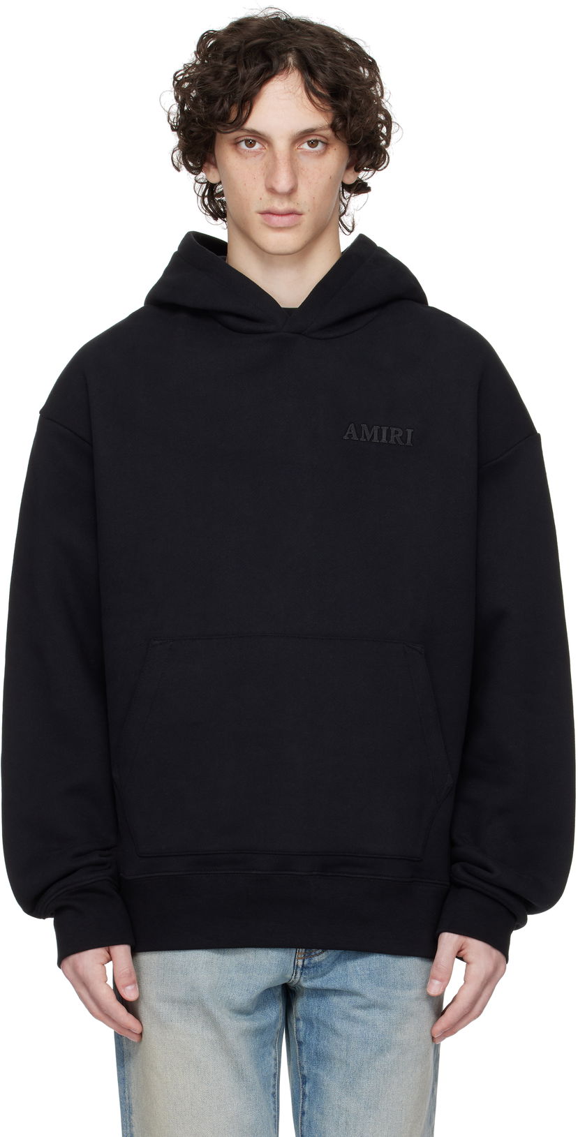 Sweatshirt AMIRI Amiri Oversized Hoodie Sort | AMJYHD1042