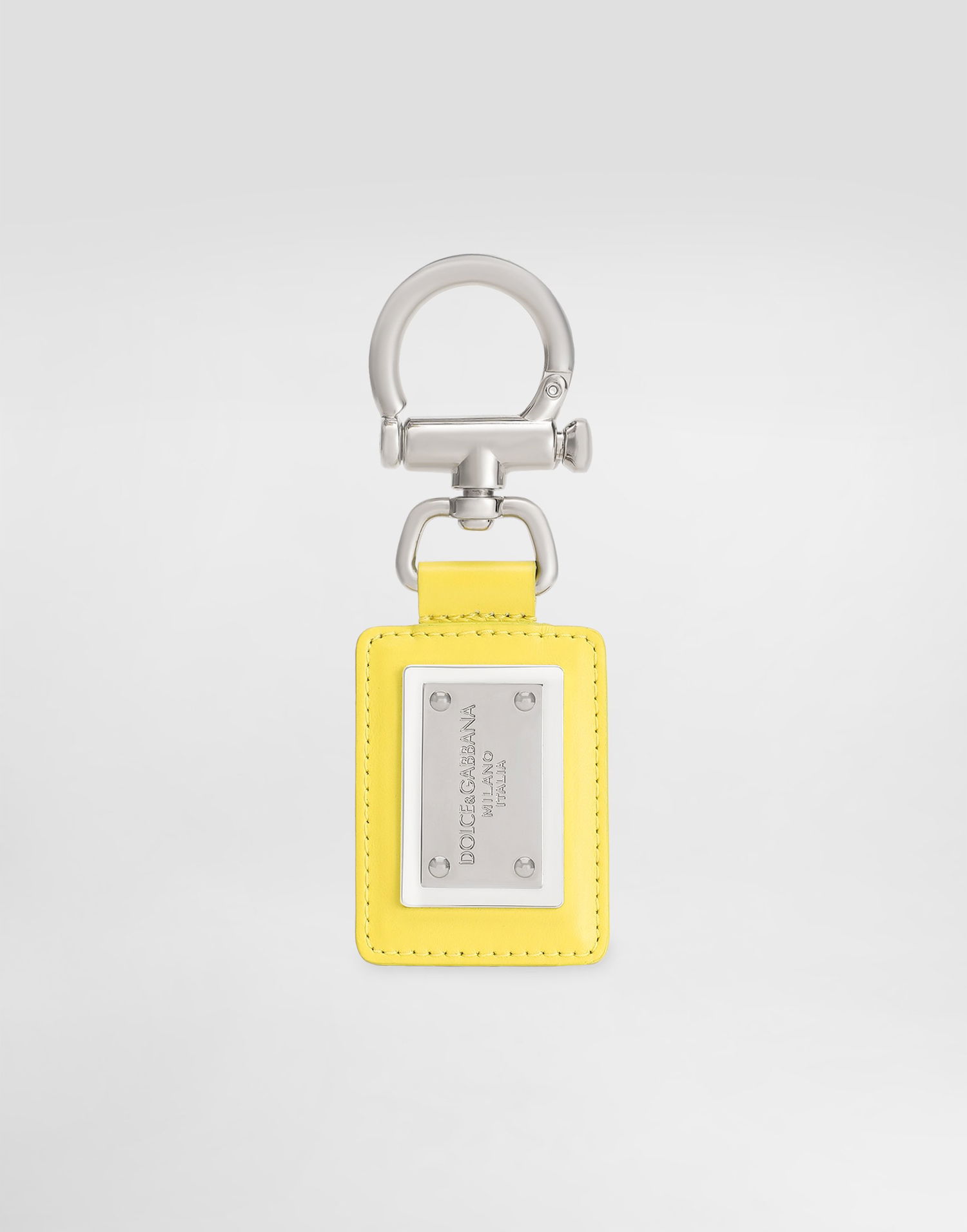 Nøgleringe Dolce & Gabbana Dolce & Gabbana Smooth Calfskin Keyring Gul | BP3439AV89389418, 0