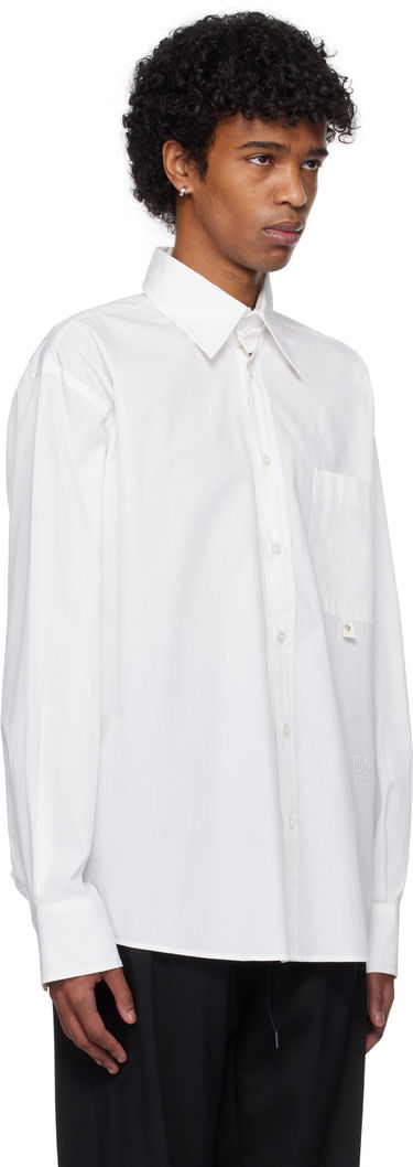 Skjorte Maison Margiela MM6 Maison Margiela Long-Sleeved Shirt Hvid | SH0DT0020 M35152, 1