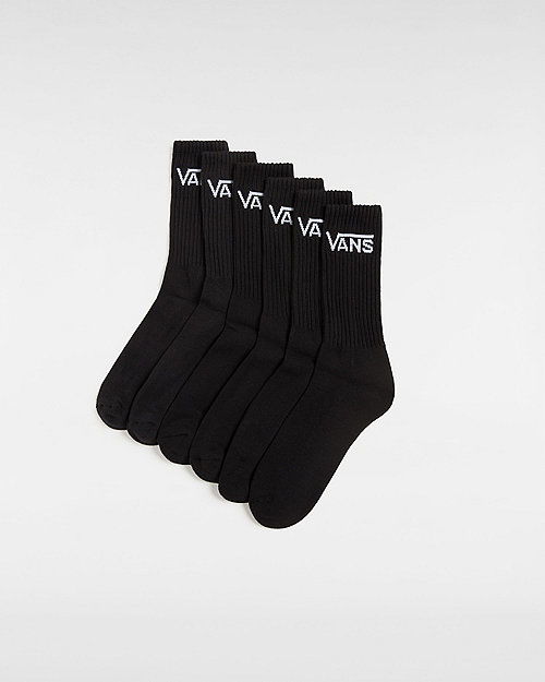 Sokker Vans Classic Crew Socks 6 Pairs Sort | VN000KHPBLK, 1