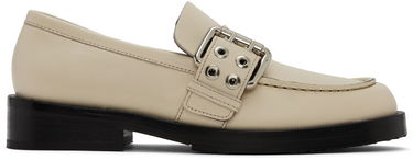 Sneakers og sko BY FAR SSENSE Work Capsule Rafael Buckled Leather Loafers Beige | 23CASOLOLCENAP, 0